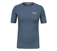 Salewa Cristallo Warm Alpine Merino Responsive Short Sleeve Baselayer Men, Blue, S