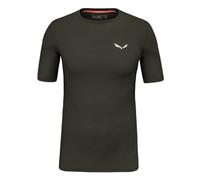Salewa Cristallo Warm Alpine Merino Responsive Short Sleeve Baselayer Men, Green, L