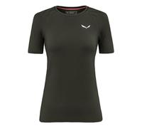 Salewa Cristallo Warm Alpine Merino Responsive Short Sleeve Base Layer Green L Women