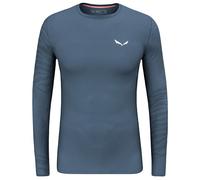 Salewa - Cristallo Warm AMR L/S Tee - Merino base layer size 36 - S, blue