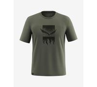 Salewa Eagle 3cime Short Sleeve T-shirt Chrome Green - M