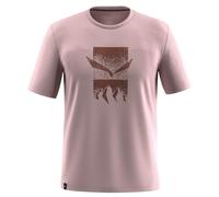 Salewa Eagle 3cime Short Sleeve T-shirt Pink XL Men