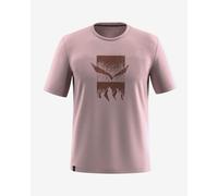 Salewa Eagle 3cime T-shirt short sleeve beige light pink - L