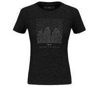 Salewa Eagle Dotted Mountain Merino T-Shirt Women, Black Out, XXS