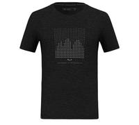 Salewa, Eagle Dotted Mountain Trainer Merino T-shirt Men, Male, Black, S