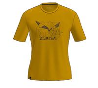 Salewa Eagle Geometric Short Sleeve T-shirt Yellow 2XL Men