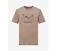 Salewa Eagle Geometric Short Sleeve T-shirt brown beige - XXL