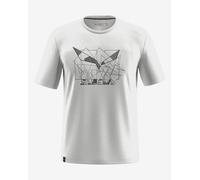 Salewa Eagle Geometric Short Sleeve T-shirt White - S