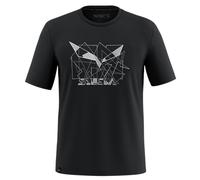 Salewa Eagle Geometric Short Sleeve T-shirt Black XL Men