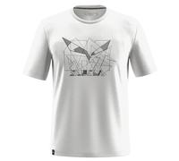 Salewa Eagle Geometric Short Sleeve T-shirt White 2XL Men