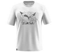 Salewa - Eagle Geometric T-Shirt - Sport shirt size 36, grey/white