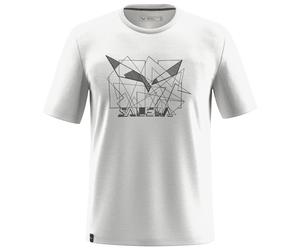 Salewa - Eagle Geometric T-Shirt - Sport shirt size 44, grey/white
