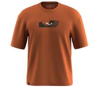 Salewa Eagle Hybrid Loose T-shirt short sleeve brown orange - M