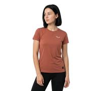 Salewa Eagle Logo Patch Short Sleeve T-shirt Red S Woman