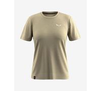 Salewa Eagle Mini Logo Alpine Merino Short Sleeve T-Shirt Greenish Beige Women - 40