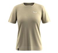 Salewa Eagle Minilogo Merino T-Shirt W, Quicksand, XL