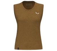 Salewa Eagle Minilogo Alpine Merino Sleeveless T-shirt Brown XL Women