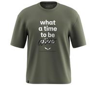 Salewa Eagle Outside Loose Short Sleeve T-shirt Green 2XL Men