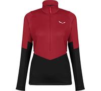 Salewa - Half-zip fleece - Puez Pl W HZ Fleece Syrah for Women - Size M - Burgundy Burgundy M