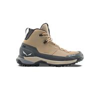 Salewa - Hiking boots - Puez Leather Mid Ptx W Quicksand/Onyx for Women in Leather - Size 6,5 UK - Beige Beige 6.5 UK
