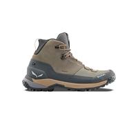 Salewa - Hiking shoes - Puez Leather Mid Ptx M Bungee Cord/Onyx for Men in Leather - Size 10 UK - Khaki Khaki 10 UK
