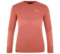 Salewa - Kid's Zebru Medium Warm ARM L/S Tee - Merino base layer size 140, red