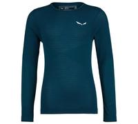 Salewa Zebru Med Warm Alpine Merino Responsive Long Sleeve T-shirt Blue 11-12 Years Girls