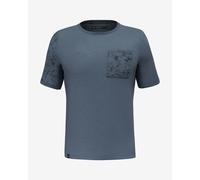 Salewa Lavaredo Hemp Pocket Short Sleeve T-Shirt Blue - XXL