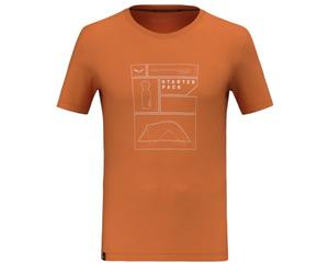 Salewa Men's Eagle Pack Dry T-Shirt M T-Shirt Burnt Orange