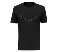 Salewa Mens Pure Eagle Frame Dry T-Shirt, Black Out, M EU