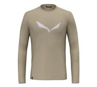Salewa Men's Solidlogo Dry M L/S Tee. T-Shirt, Quicksand, XL