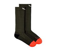 Salewa MTN TRN AM Crew Socks Chrome Green Salmon Red Women - 42-44