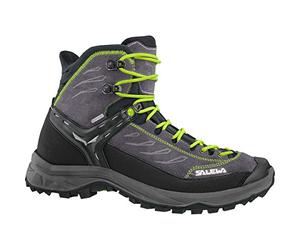 Salewa MS Hike Trainer Mid Gore-TEX, Trekking & hiking boots Men’s, Black (Black Out/Green), 8 UK