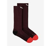 Salewa MTN TRN AM Crew Socks Dark Red Light Red Women - 42-44