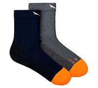 Salewa Mtn Trn Am M Qrt Sock , Navy Blazer, 45-47, Male