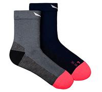 Salewa Mtn Trn Am W Qrt Sock, Grey Melange, 39-41, Female