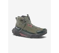 Salewa Pedroc 2 Leather Mid Powertex boots military green grey pink Women - 42
