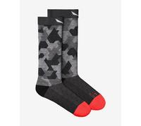 Salewa Pedroc Camu AM Crew Socks Black Grey Women - 39-41