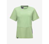 Salewa Pedroc Dry Hybrid Short Sleeve T-Shirt Light Green Women - 40