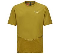 Salewa - Pedroc Dry Wind T-Shirt - Sport shirt size 44, yellow/olive