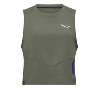 Salewa - Ultra-lightweight and breathable hiking tank top - Pedroc Dry Light Tank W Faded Green for Women in Recycled Polyester - Size M Green M