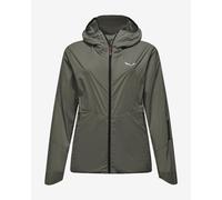 Salewa Pedroc Hooded Wind Jacket Spruce Green Women - 38