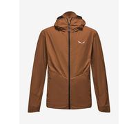 Salewa Pedroc Wind Hooded Jacket Brown - S