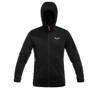 Zip-up Hooded Hiking Jacket Salewa Puez Altavia Noir L