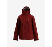 Salewa Puez Aqua 4 Powertex 2.5L Hooded Jacket Red Women - 38