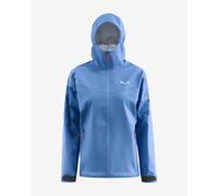 Salewa Puez Aqua 4 Powertex 2.5L Hooded Jacket Sky Blue Women - 38