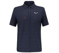 Salewa Puez Dry Short Sleeve Shirt Men, Blue, L