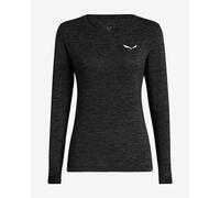 Salewa Puez Melange Dry Long Sleeve T-Shirt Dark Grey Women - 34