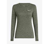 Salewa Puez Melange Dry Long Sleeve T-Shirt Greenish Grey Women - 38
