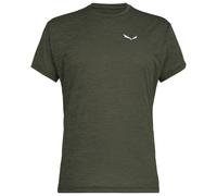 Salewa Puez Melange Dry Short Sleeve T-Shirt Chrome Green - S